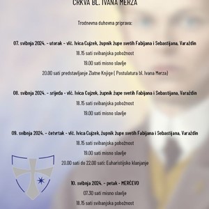 Proslava blagdana Župe bl. Ivana Merza u Zagrebu – Špansko